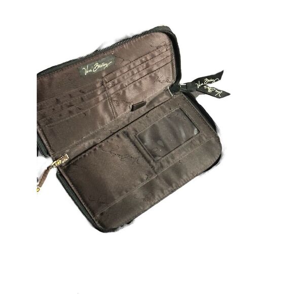 Nice Vera Bradley soft wallet in multi colors brown Good Condition - Picture 5 of 8